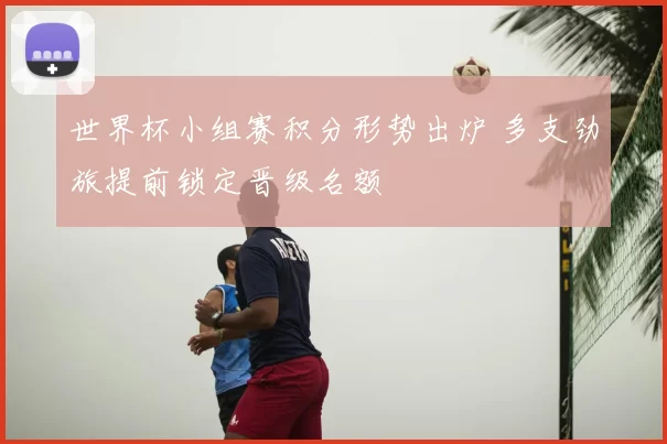 世界杯小组赛积分形势出炉 多支劲旅提前锁定晋级名额